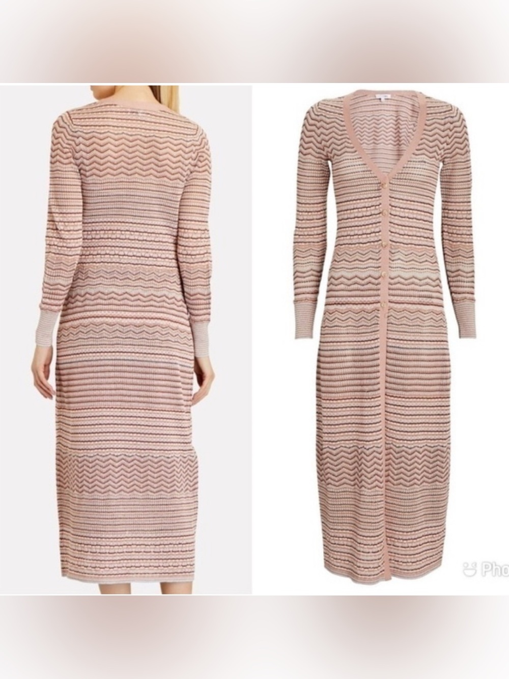 Intermix Maxi Dress and Knit Duster